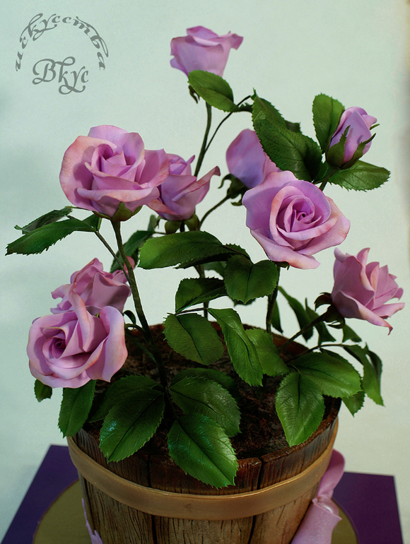 Торт "Бабушкины розы".