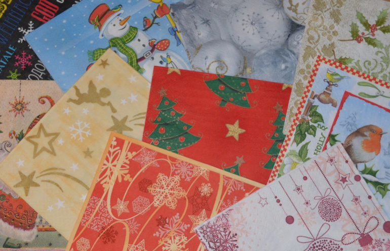 Целый пакет салфеток для декупажа