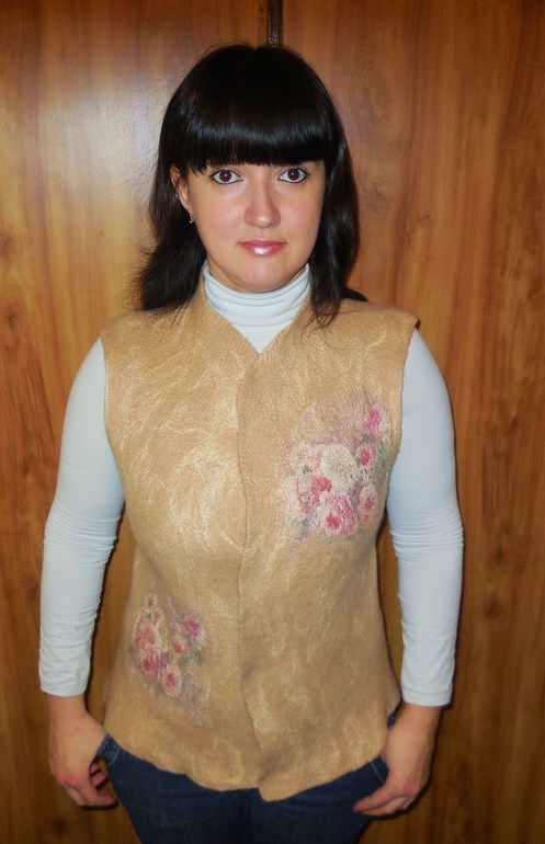 Жилеты из шерсти и шарф!!!