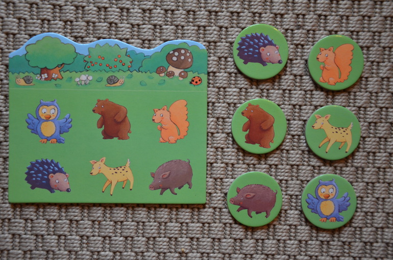 Лото животные Djeco и МемоFRUTTI от Janod