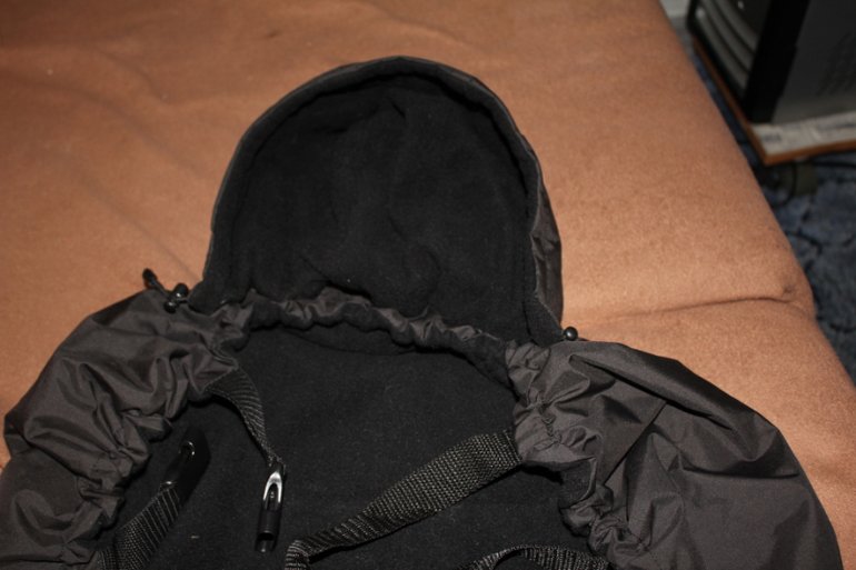 Слингонакидка черная(плащевка+флис)