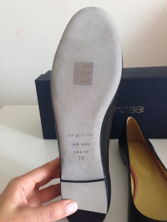 Sergio Rossi! Балетки наимягчайшие а ля Шанель!!! На 38,5-39 р цена 5500