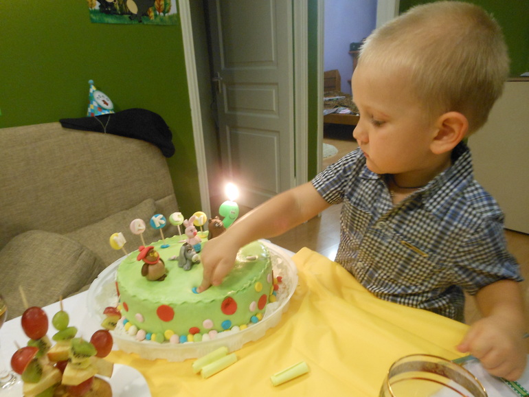 Наши 2 годика с Винни-Пухом