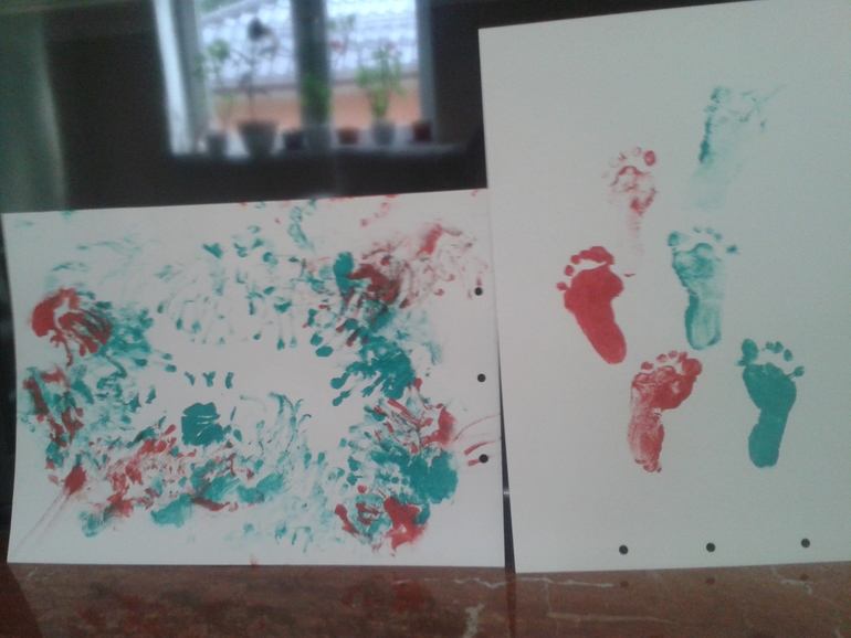 Наши первые шедевры)))