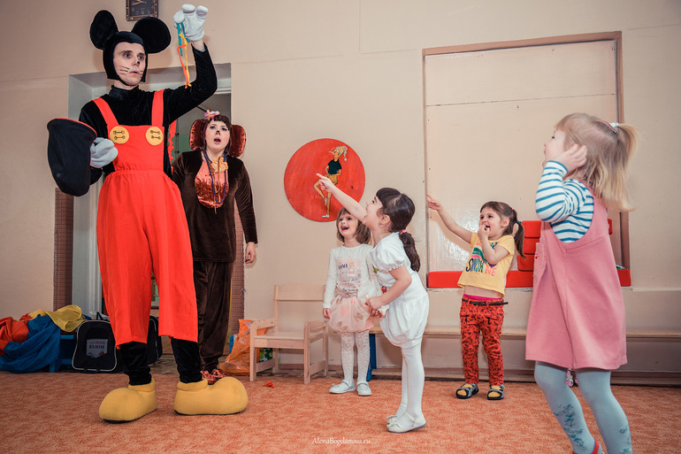 День рождение в садике.