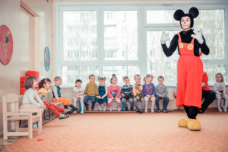 День рождение в садике.