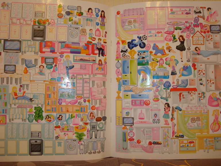 Очень красивые книги с наклейками.