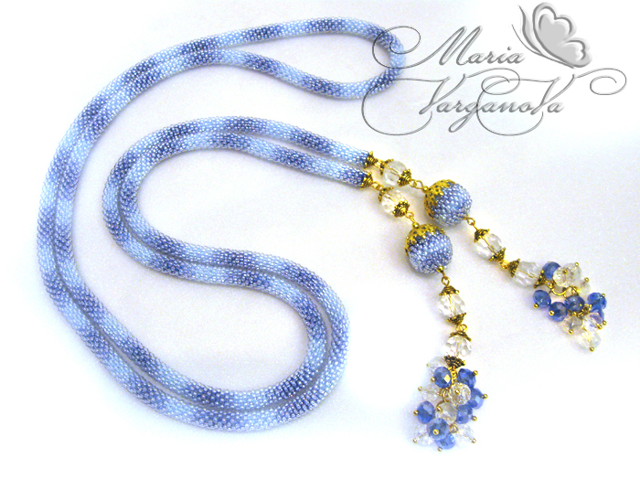 Новенькие жгутики и лариаты из бисера