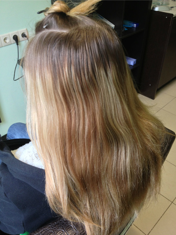 Бликующее мелирование