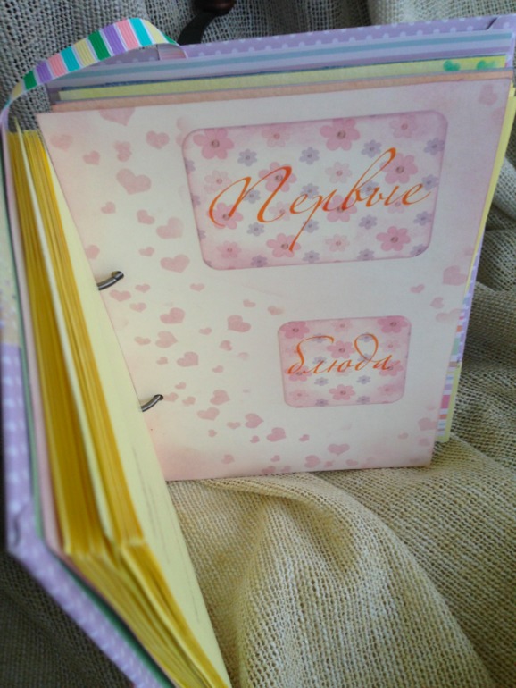 Блокнот для рецептов