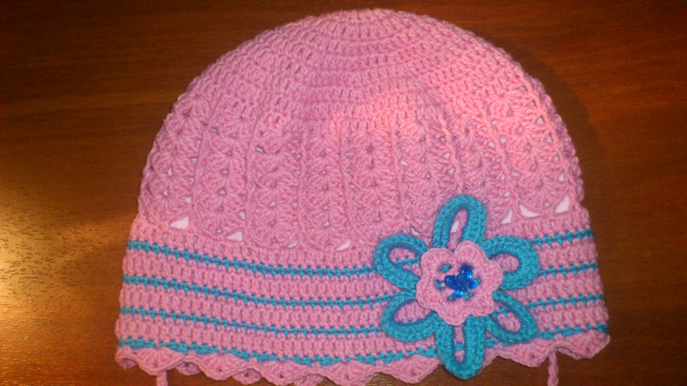 Шапочка розовая мечта))