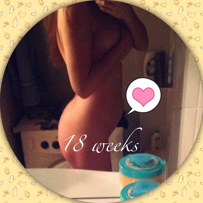 Рост пузиблинчика, 18 неделя + фото