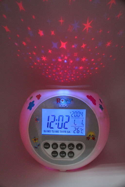 В наличии!!! Игрушка и ночник-проектор звездного неба с будильником, часами и термометром
