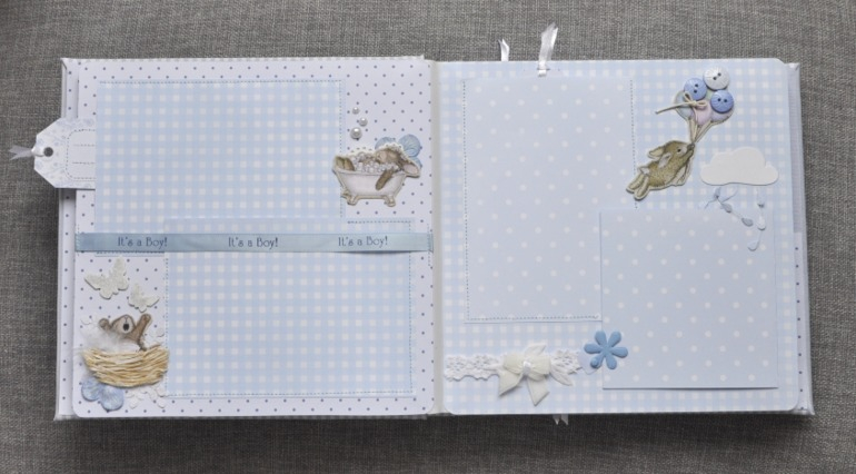 Подарок моему сынуле на годовасие-Скрап-альбом и не только))