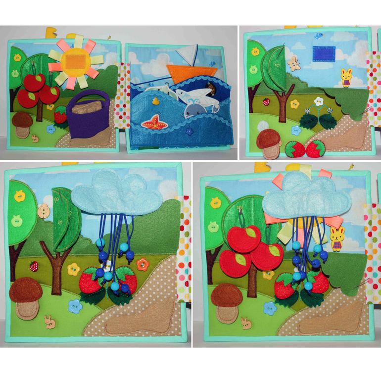 Развивающая книжка про маленькую девочку.