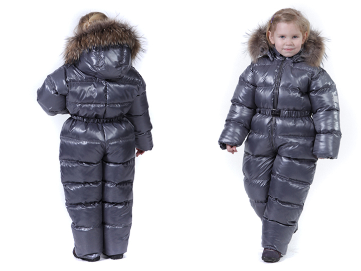 Слитный комбинезон на пуху «Зима