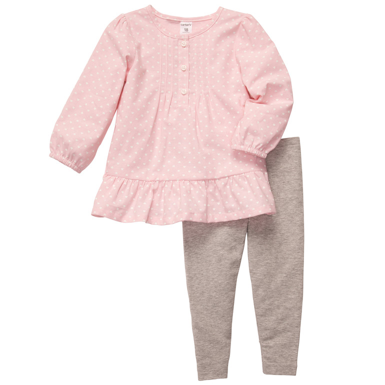 Carters комплект с нежной розовой блузкой