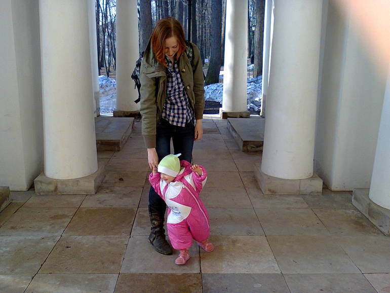 Вот они мы! Ходить учились=)