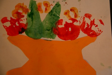 Занятие 1.Рисование штампами из овощей и фруктов.