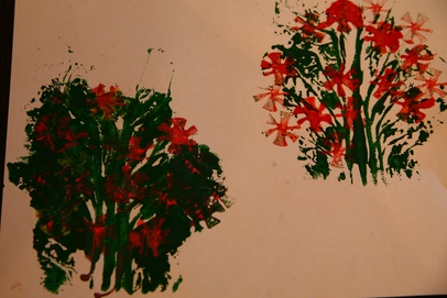 Занятие 1.Рисование штампами из овощей и фруктов.