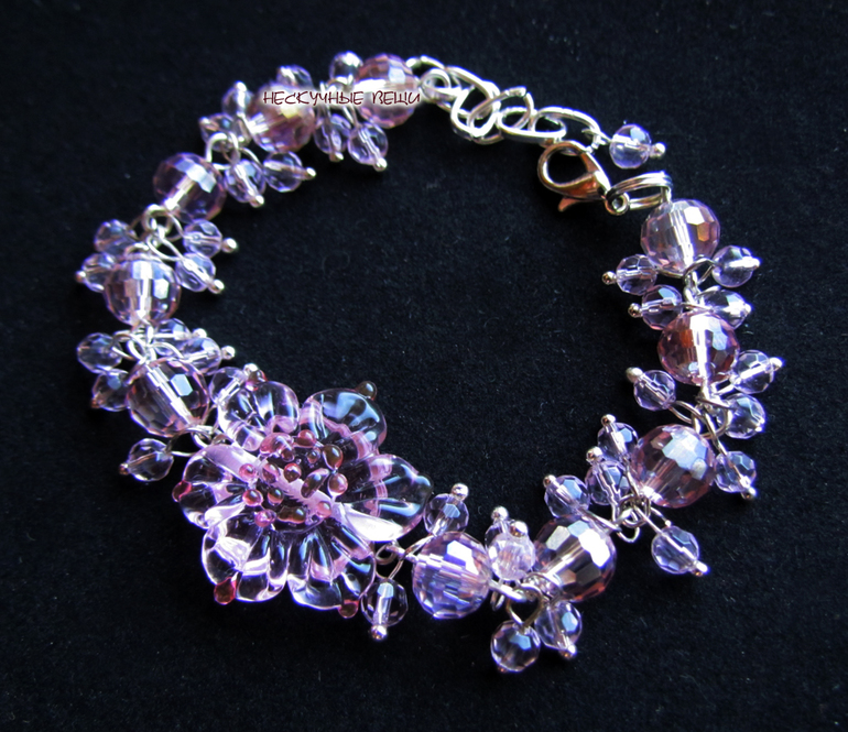 Цветочный браслет №4