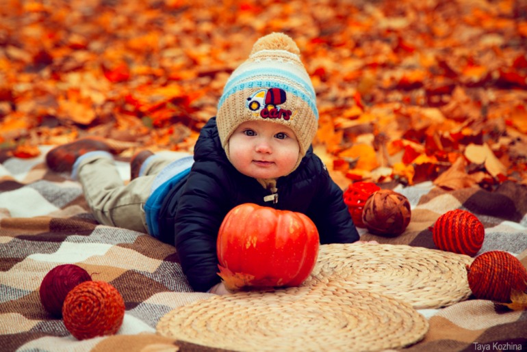 Осенняя фотосессия в парке (Максим с родителями)