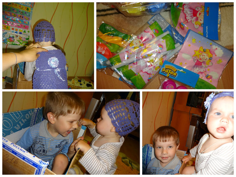 Мега-посылка к годовасию доченьки :)