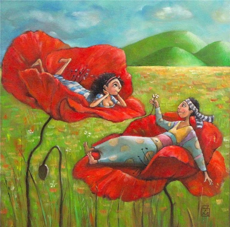 Проще пареной репы мое волшебство, но останется тайной оно... Художник Марина Калачева