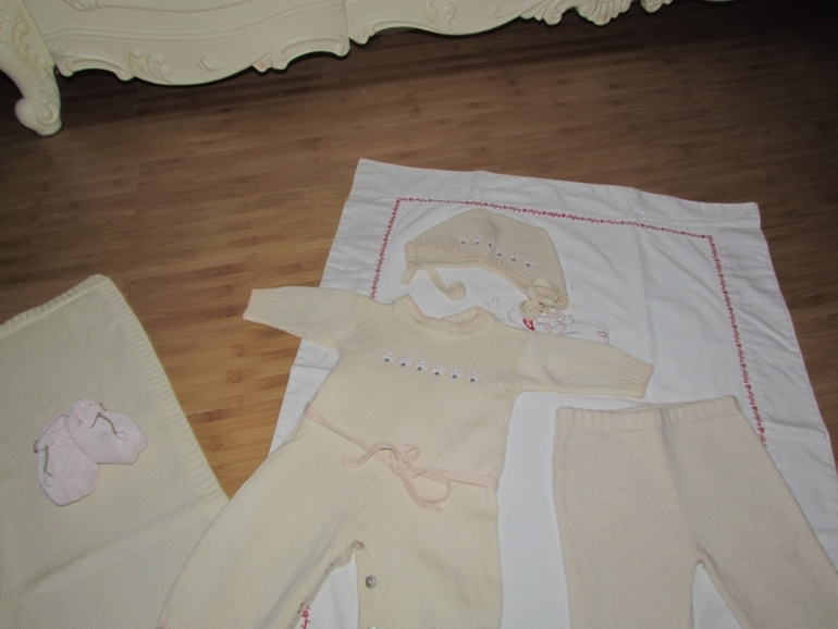 Шикарный итальянский сэт для новорождённой малышки Graziella !