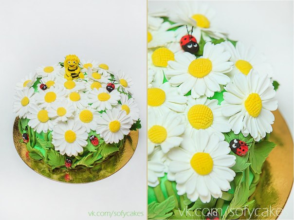 Пчёлка Майя в ромашках)