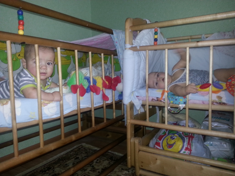 Мы теперь с вами!! Илья и Савва. 7 мес.7дн