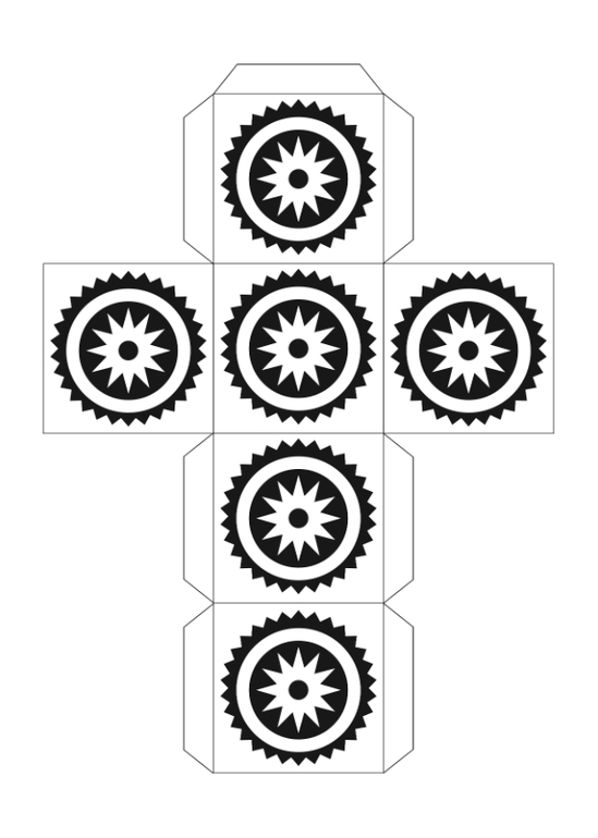 Выкройки кубиков для развития зрения!!!