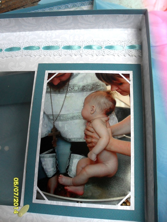 Коробка для хранения крестильного набора (для мальчика)