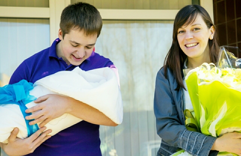 2 недели с малышом:)