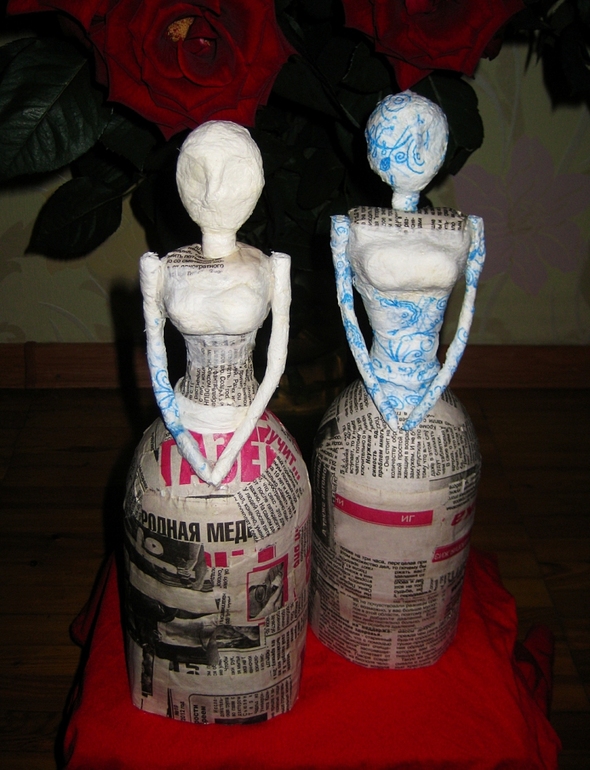 Заготовка для куклы. Папье-маше