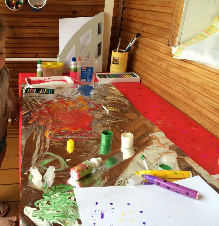 Рисование на фольге