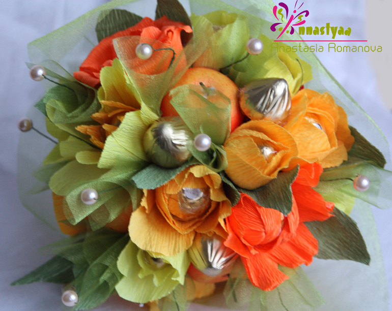 Мои конфетные букеты.