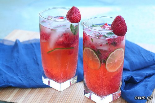 Мохито клубничный