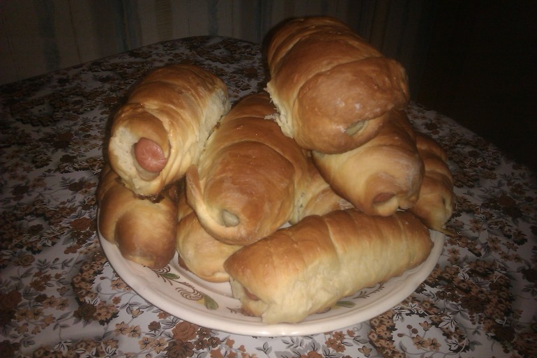 мои сосисочки в тесте)