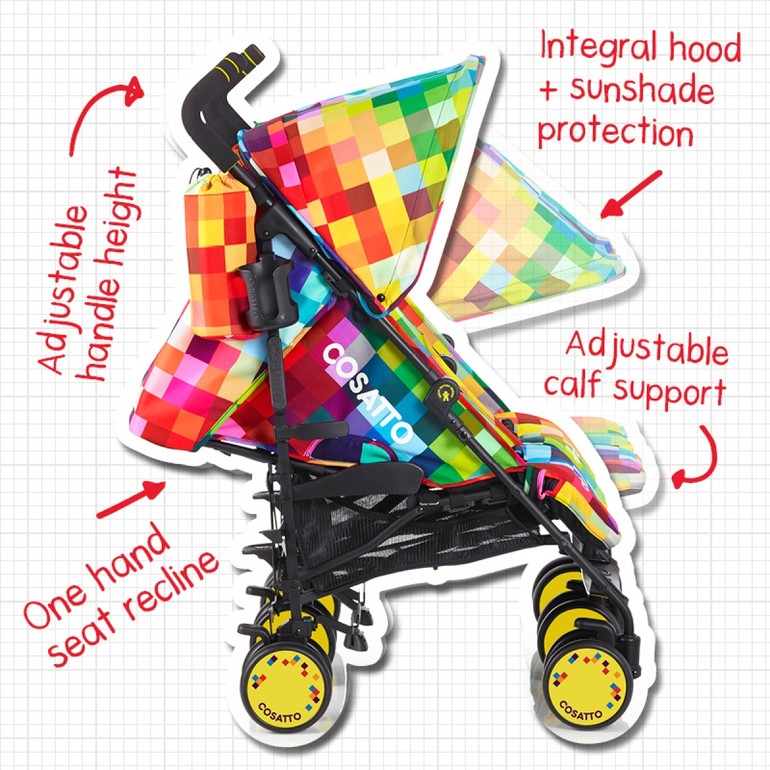 Суперяркая коляска ВЕСНА-ЛЕТО Cosatto SUPA