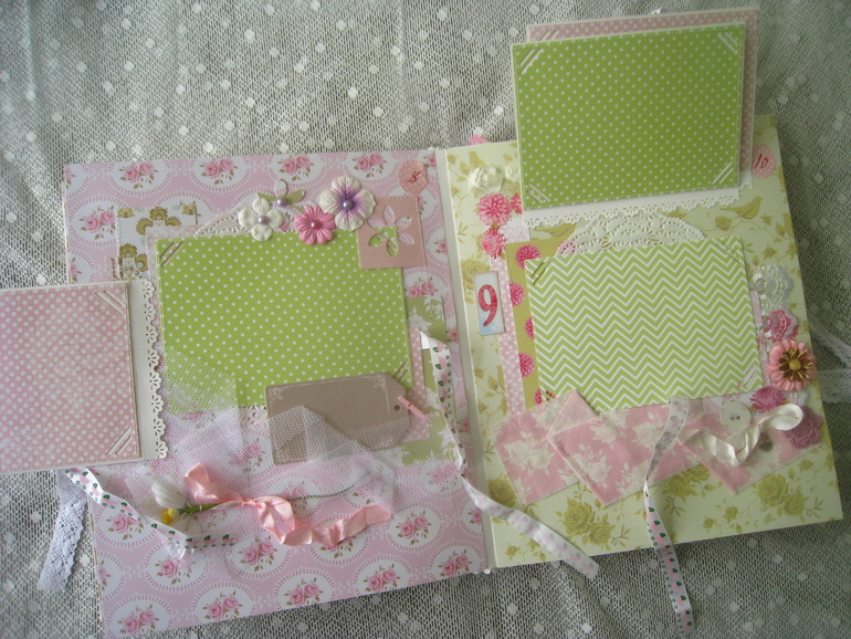 Очень нежный альбом в стиле Тильда для малышки Машеньки!