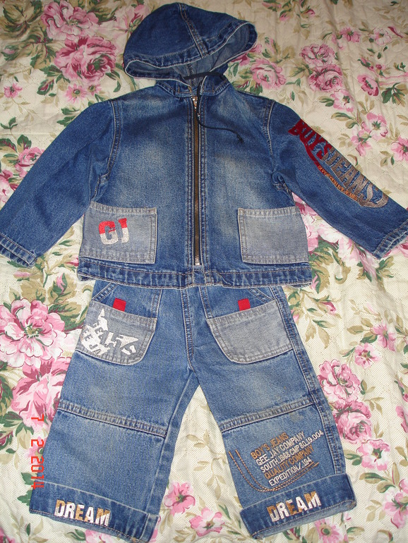 Кофточка и Костюм джинсовый р.86.