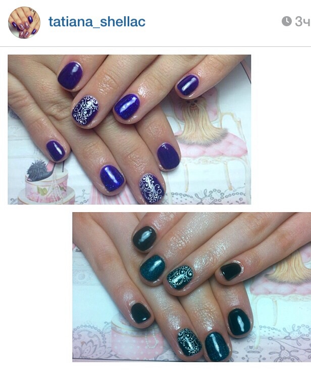 Маникюр с покрытием shellac!!!