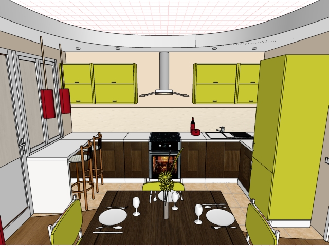 Быть или...быть,но с поправками:)Прошу совета по планировке кухни!
