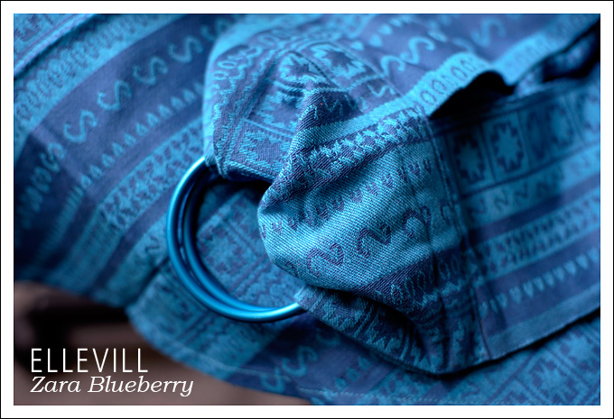 Слинг с кольцами Ellevill Zara Blueberry