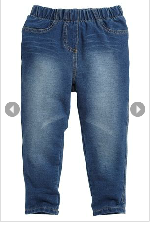 Какой лучше взять размер Некст джинсы, леггинсы, если мы очень маленькие.