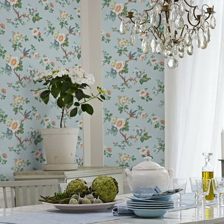 Обои в гостинную