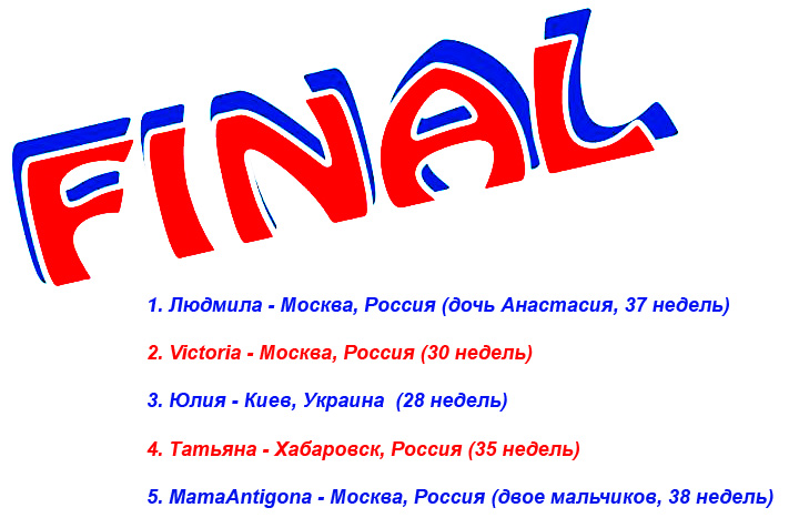 Определились финалистки нашего второго розыгрыша!