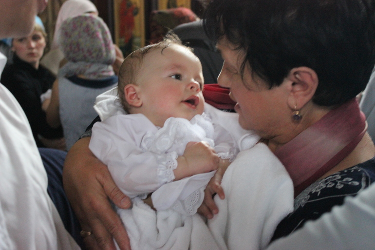 Покрестили лапулю!