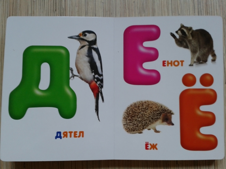 Живой алфавит с крупными буквами